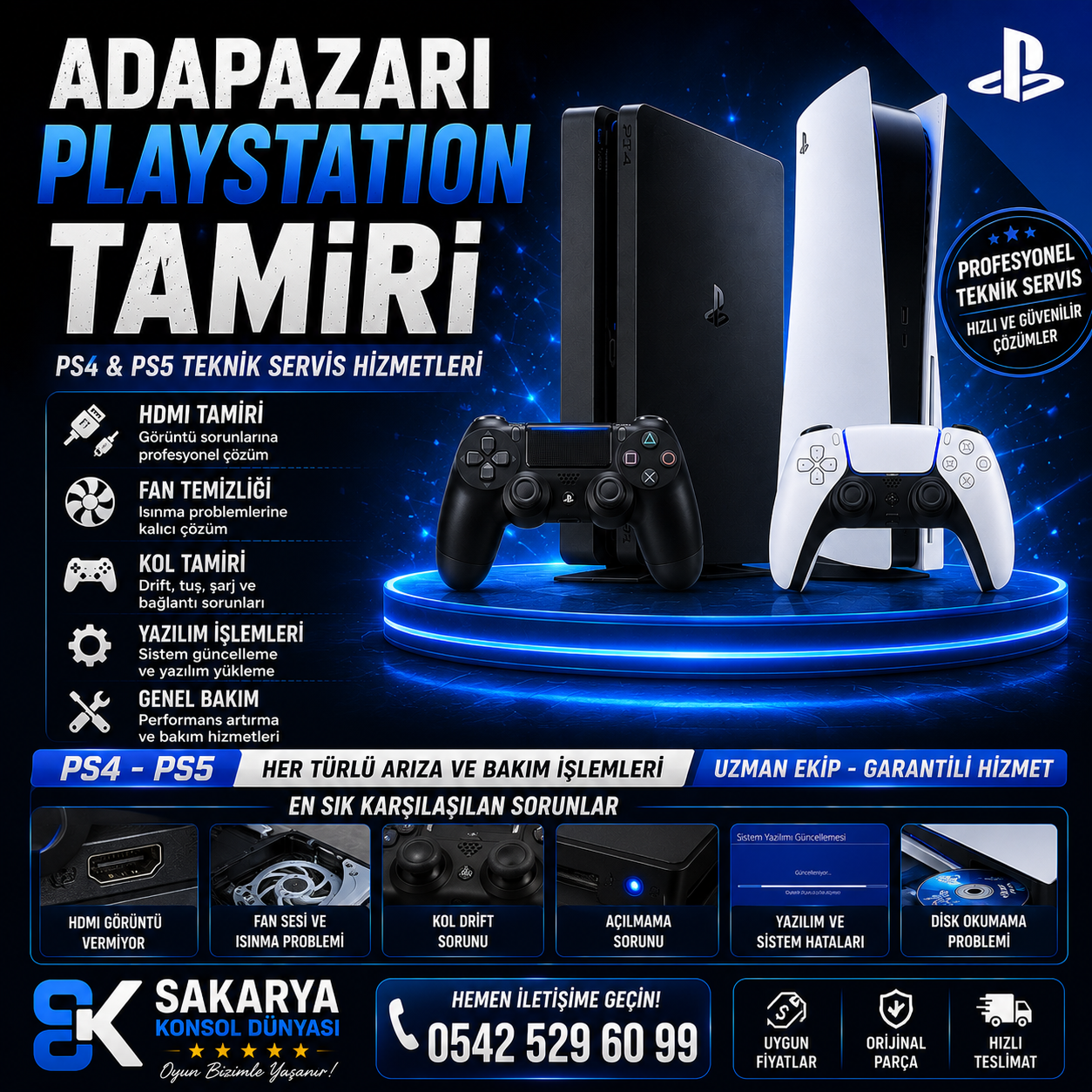 Adapazarı Playstation Tamiri Hizmetleri